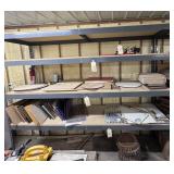 8 ft, 4-shelf heavy duty boltless shelving unit