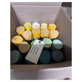 box of spray paints