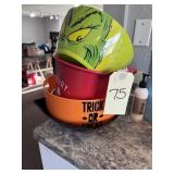 various candy bowls