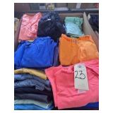 box of adult XL tshirts