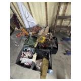 large lot of craft items in cubes