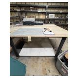 Homemade work bench on wheels 6ft x approx 5 ft