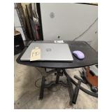 HP laptop & portable desk