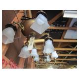 4 square light chandeliers
