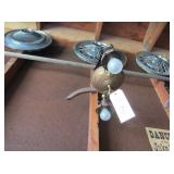 2 light antique chandeliers
