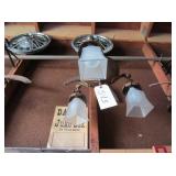 3 light antique chandleiers