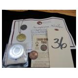 John Kennedy Life Coin, Sacagawea Necklace