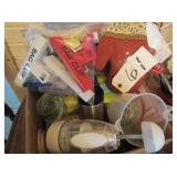 Oven mitts, chopper, bag clips