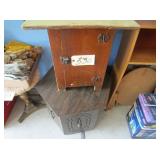 Octagon table, cabinet/chair 13 x 20 x 19