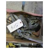 pipe wrench, misc items