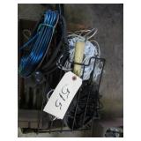 clothes line wire, small vise