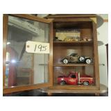 model/scale classic cars/pickup in cabinet