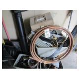 copper tubing, eve spout elbows, etc