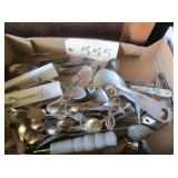assorted decor spoons, misc