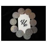 11 Eisenhower Silver Dollars