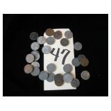 23 Steel Lincoln 1943, 7 wheat pennies