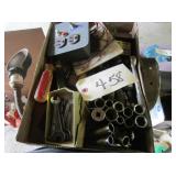 sockets, screwdrivers, misc
