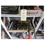 4 shelf plastic w/assorted tools
