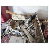 hack saw, clamp