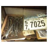 wrenches, license plates