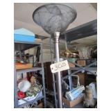 fire extinguisher, floor lamp