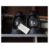 black RR lanterns