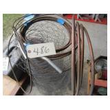 chicken wire, copper tubing
