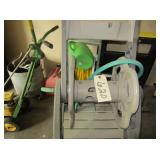 hose reels, sprinkler, gas can
