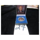 1971 Eisenhower Dollar layered in pure gold