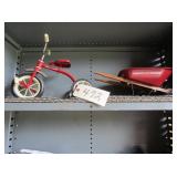 Radio tricycle & wheel barrow