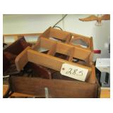 4 wooden display units