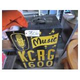 KCRG metal sign