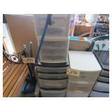 3 drawer rolling cart, 4 drawer cart
