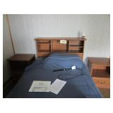 Twin adjustable bed,4 drawer dresser,2 side tables