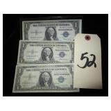 1935E, 1935F, 1957A Silver Certificates