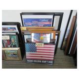 assorted matted puzzle pictures