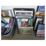 assorted matted puzzle pictures