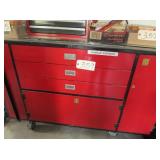 wooden 3 drawer cabinet tool box