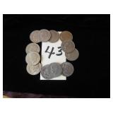 12 Eisenhower Silver Dollars