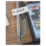 Decorative sword w/metal sheath