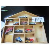 Matchbox, Tonka, Mattel (in wood case)