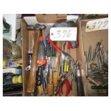 screwdriver, utility knives, misc