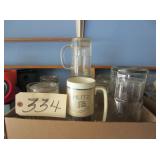 Glass mugs