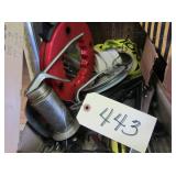 ratchet wrenches, pulley, misc