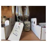 5 Kerosene miniature lamps