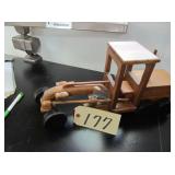 wooden road grader