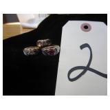 (3) 14K THGE Lind Rings