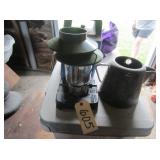 Coleman Lantern, enamel coffee pot