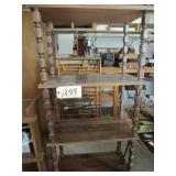 5 shelf wooden unit 24 x 12 x 63