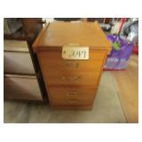 2 drawer wood file cabinet